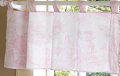 Sweet Jojo Designs Pink Toile Collection Window Valance