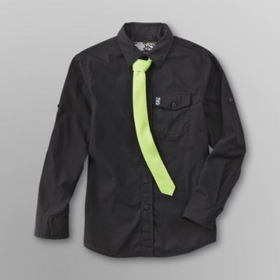 NSS&nbsp; Boy's Woven Shirt & Tie