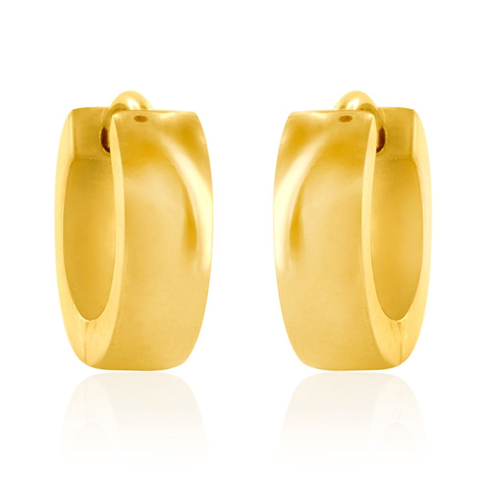 West Coast Jewelry Stainless Steel Hoop Earrings