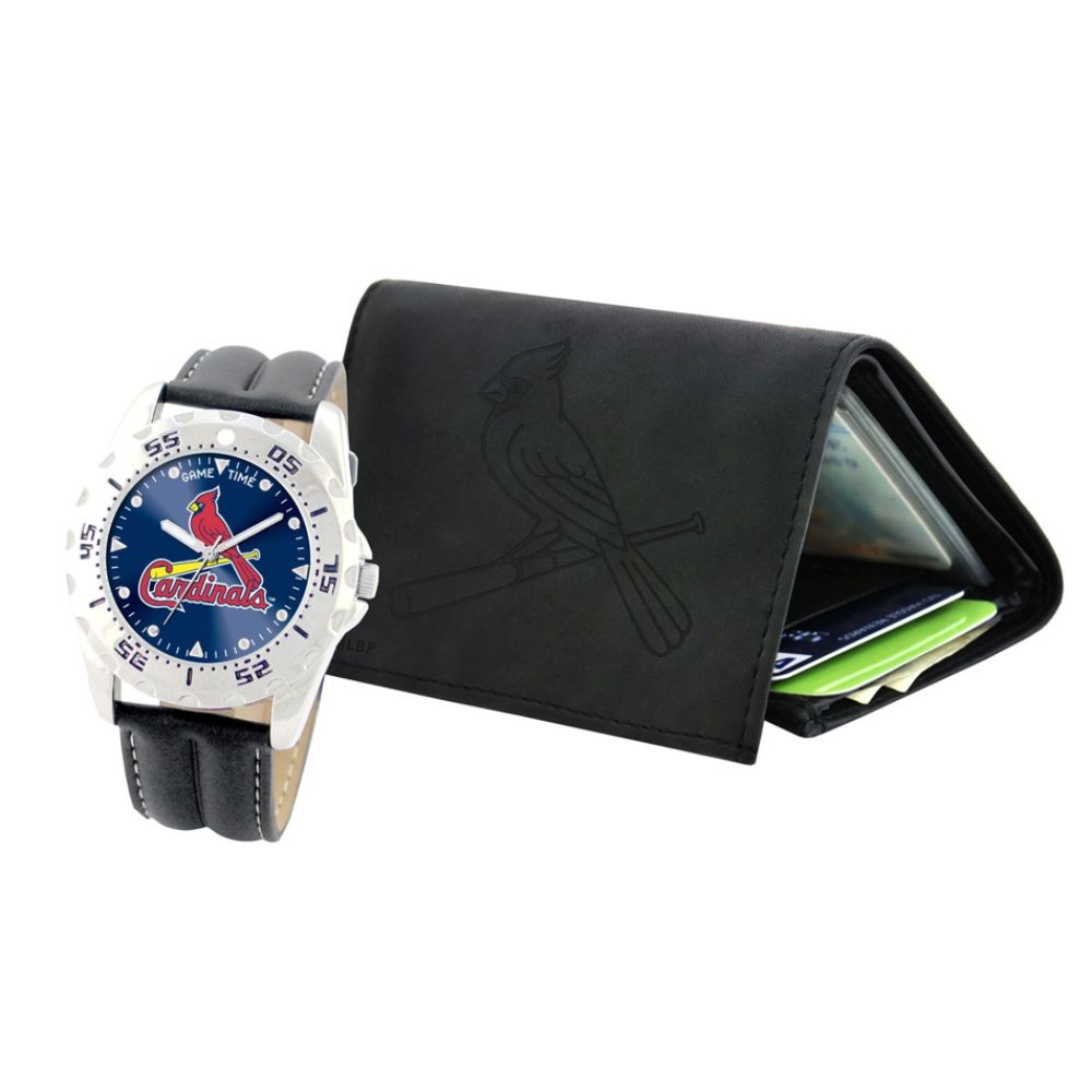 Game Time Watches St. Louis Cardinals MLB Black Veteran Series Watch