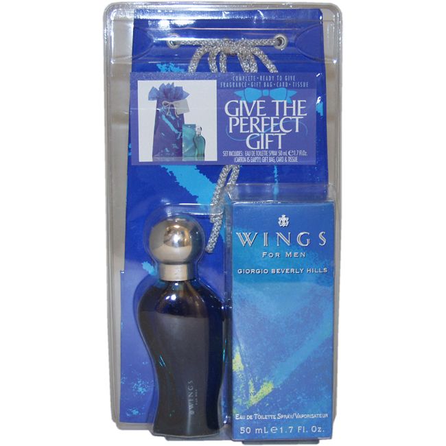 Wings by Giorgio Beverly Hills for Men - 2 pc Gift Set 3.4oz edt Spray, 3.4oz after shave