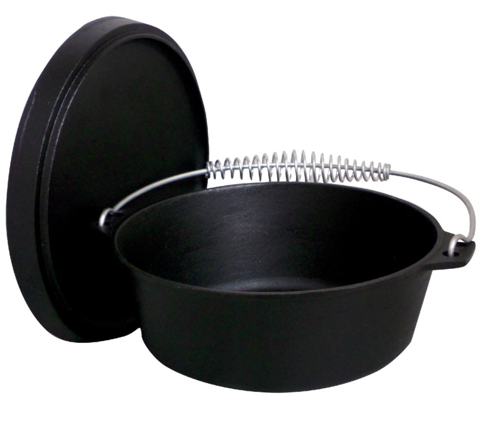 King Kooker 4 Qt. Seasoned Cast Iron Dutch Oven with Cast Iron Lid