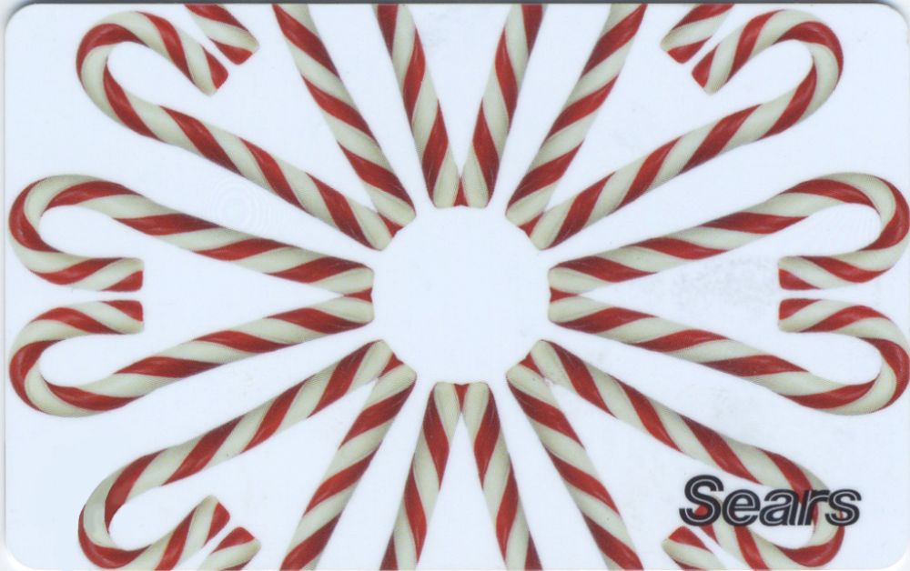 Candy Cane Ornament Gift Card