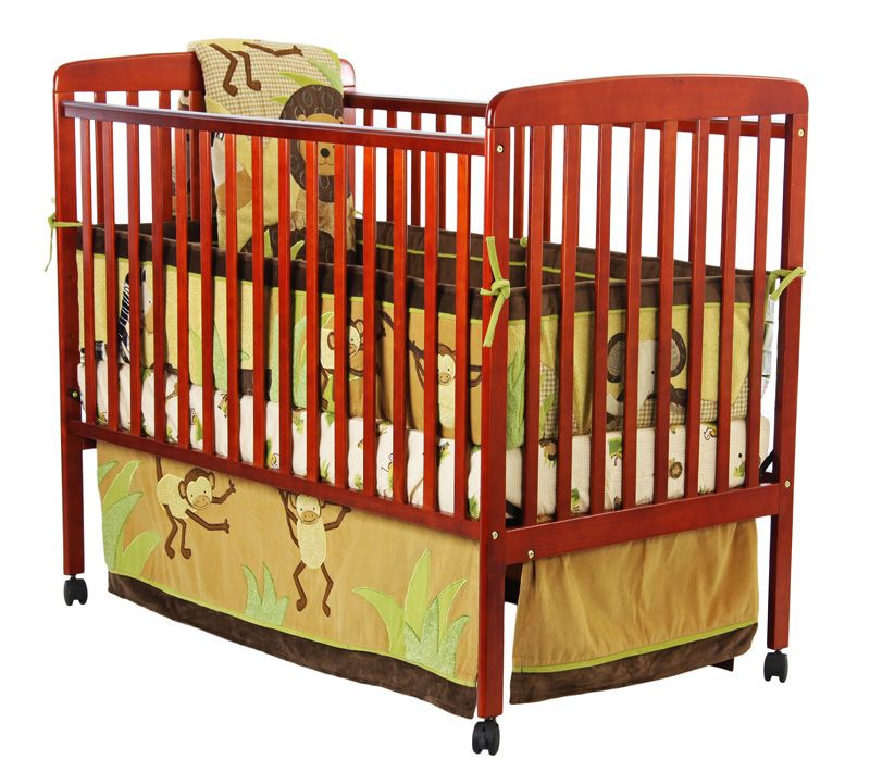 Dream on Me 2 in 1 Full Size Convertible Crib and Changing Table Combo-Cherry