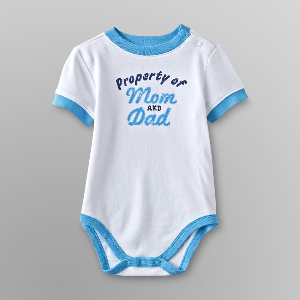 Small Wonders Infant Boy's Bodysuit - Property of Mom & Dad