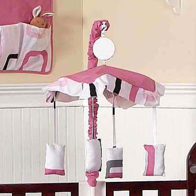 Sweet Jojo Designs Geo Pink Collection Musical Mobile