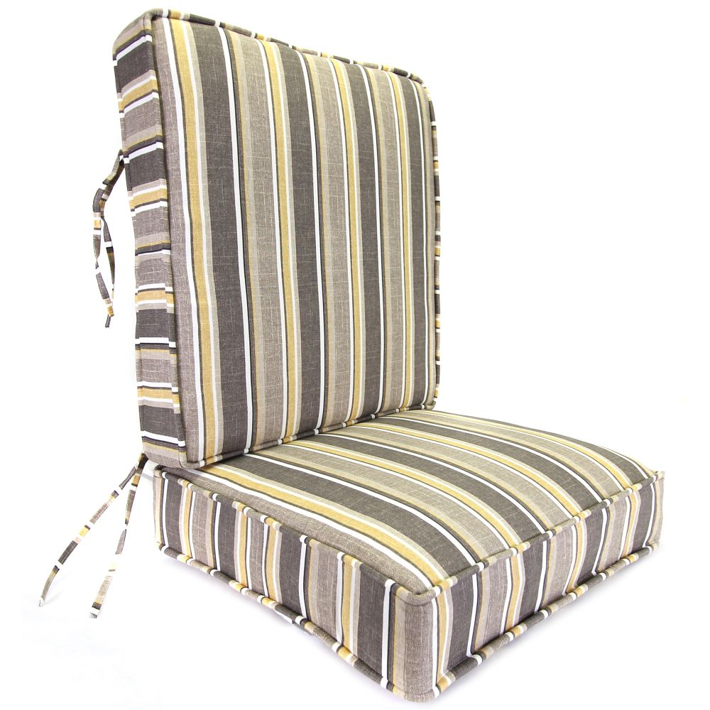 Brandy Stripe Putty Deep Seating Boxed Style