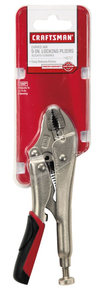 5 in. Pliers, Locking Curved Jaw