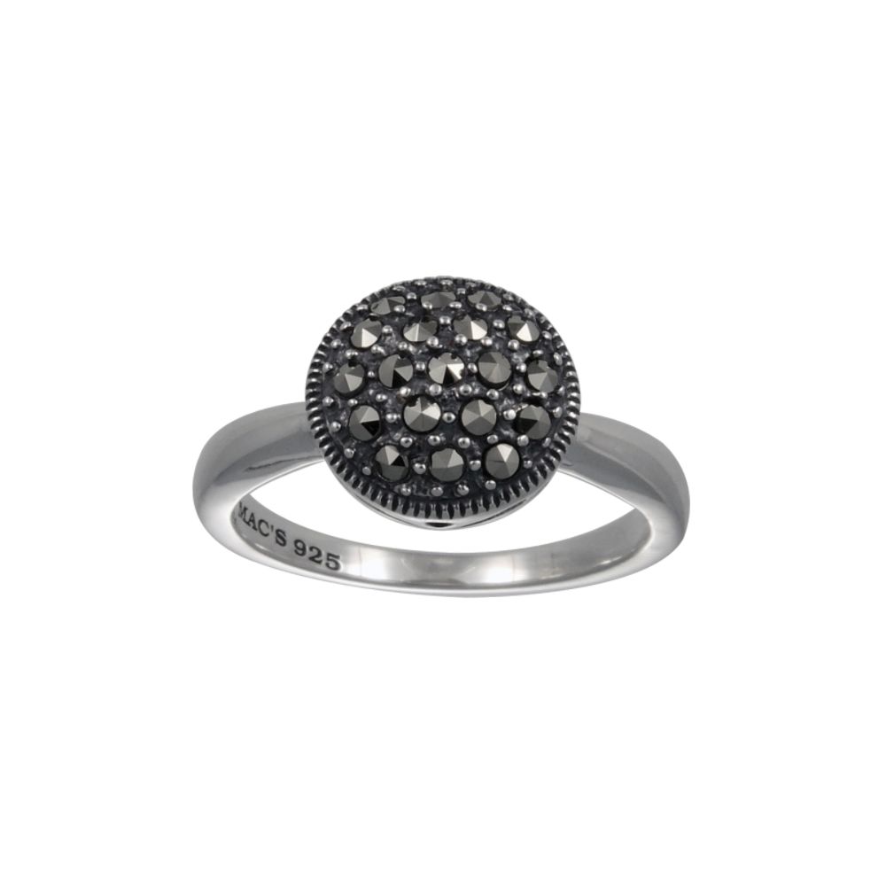 Mac's&nbsp; Bold Round Marcasite Ring