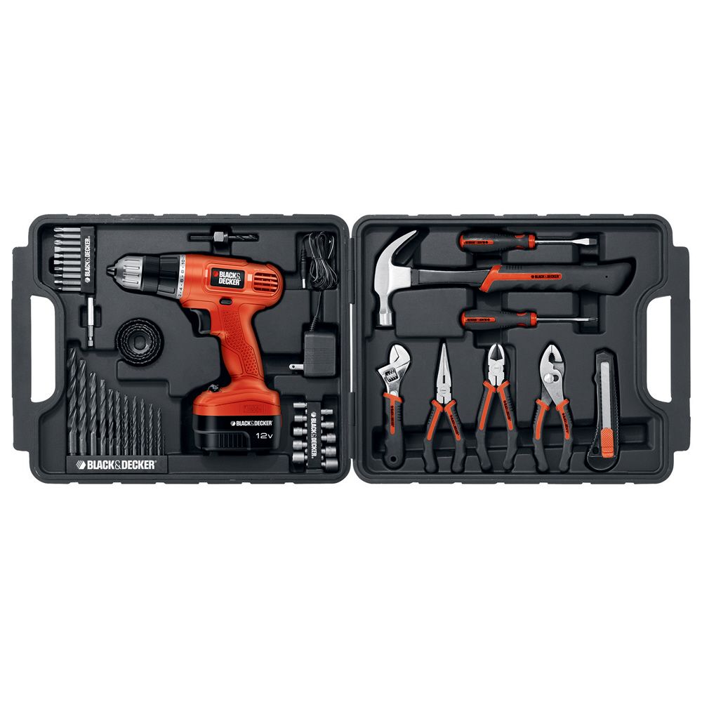 Black & Decker 12 V Cordless 83 Piece Project Kit