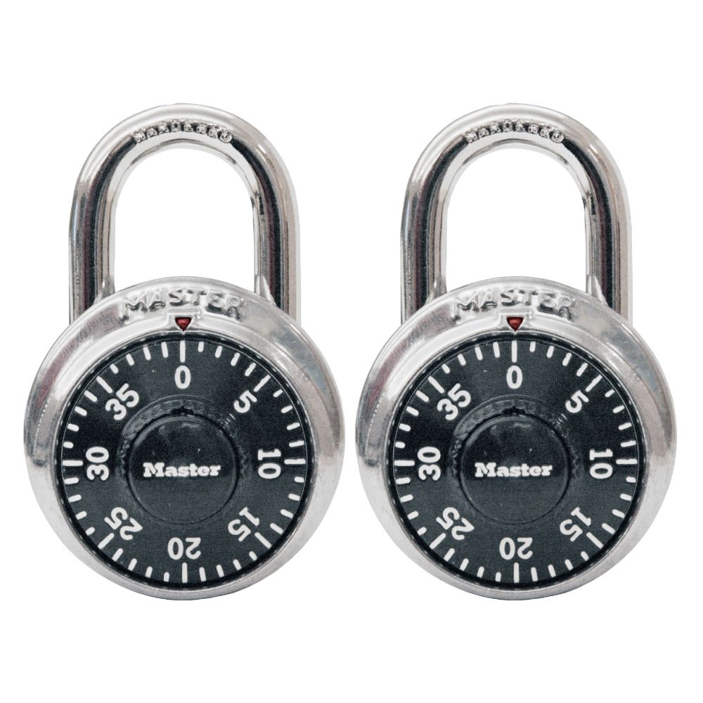 Master Lock 2-Pack Combination Padlock, 1-7/8 In. Wide, 3/4 In. Shackle at Kmart.com