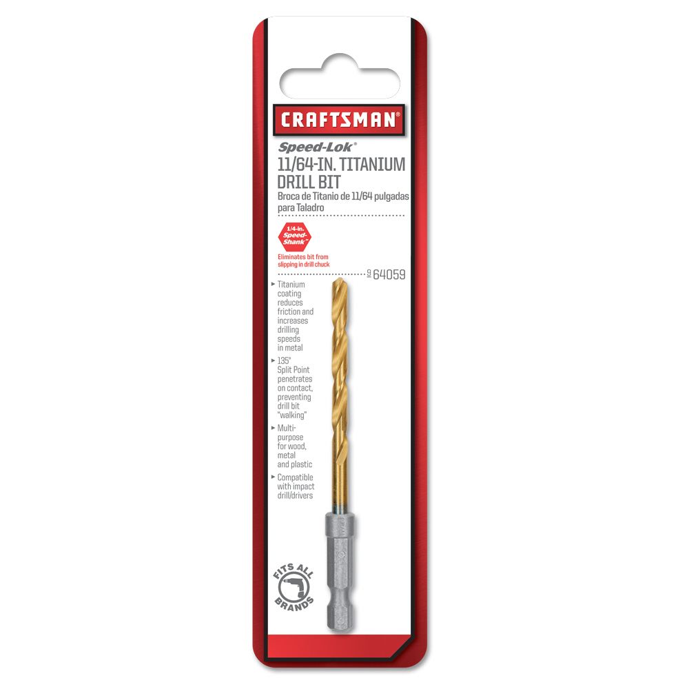 Craftsman 11/64 In. Titanium Drill Bit at Kmart.com
