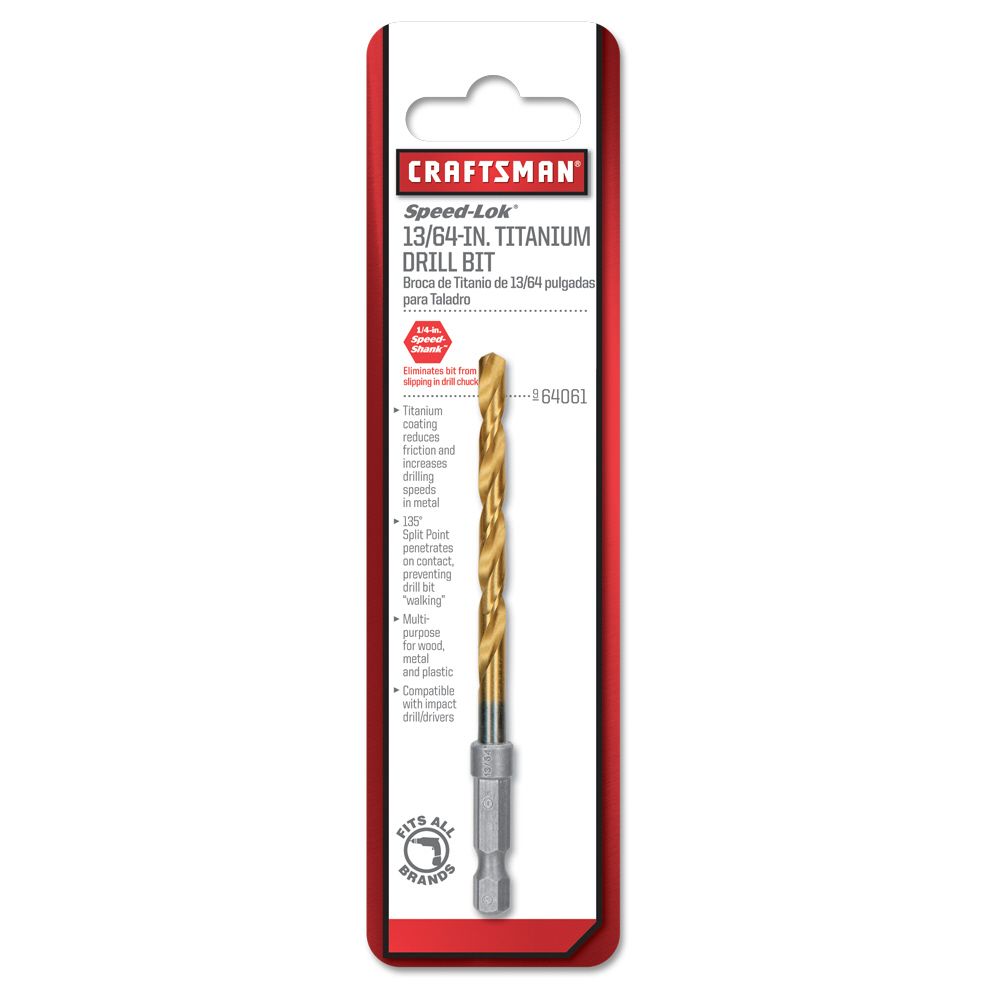 Craftsman 13/64 In. Titanium Drill Bit at Kmart.com