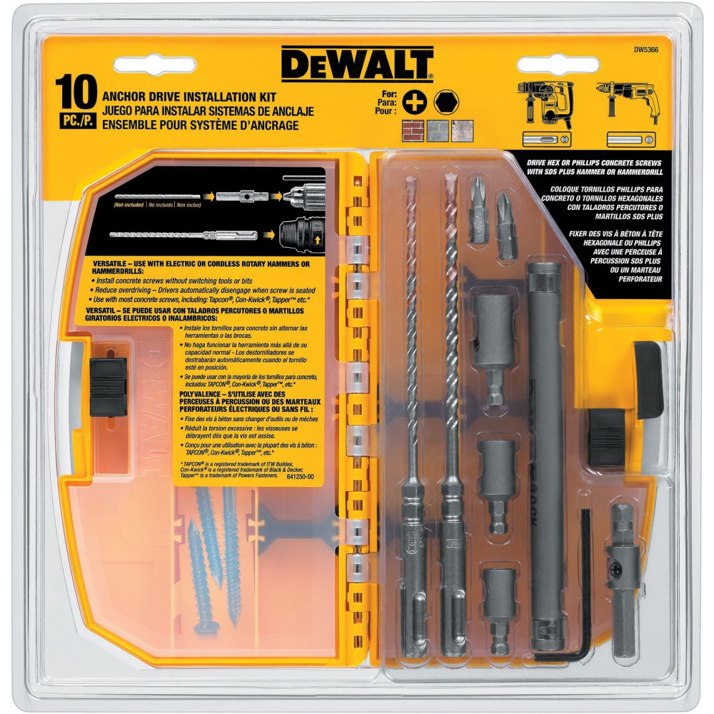 10 PC Anchor Drive Installation Kit