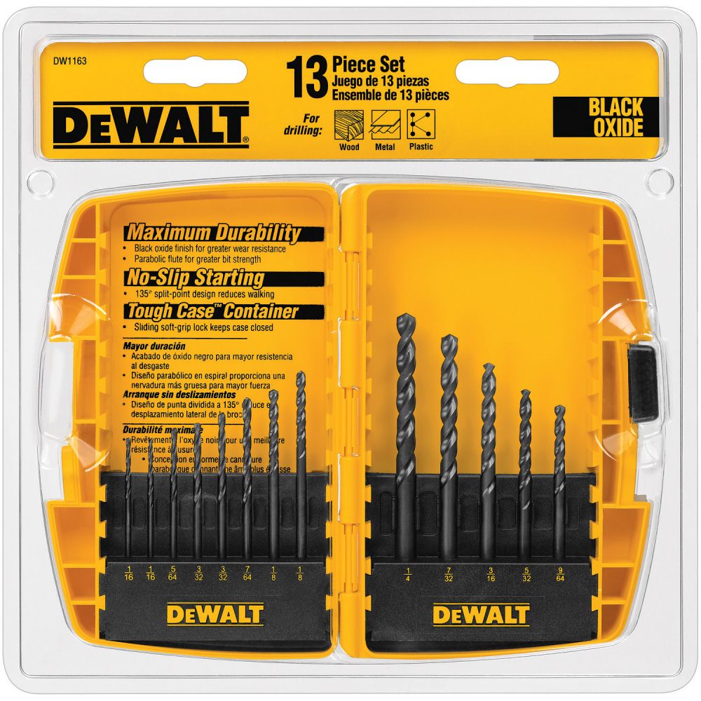 DeWalt 13 Pc Black Oxide Drill Bit Set at Kmart.com