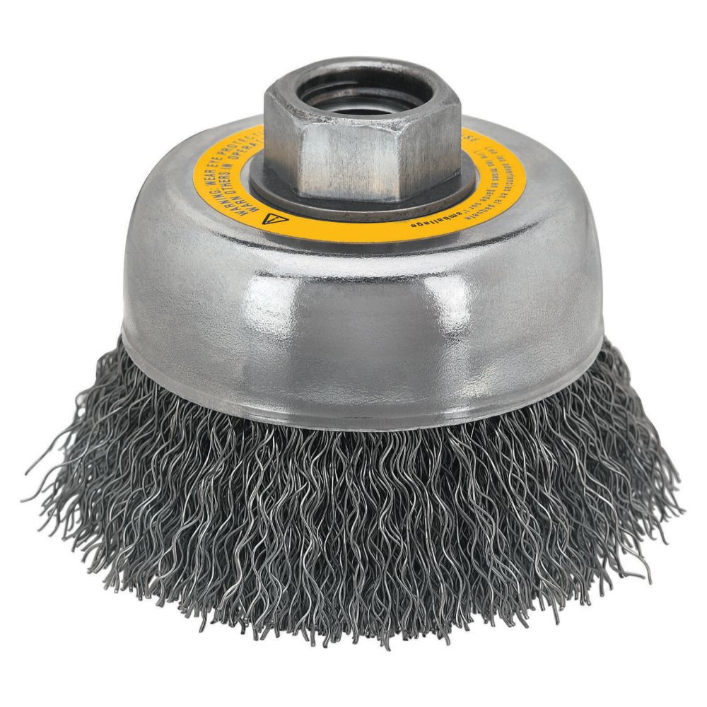 5 In. x 5/8 In. to 11 HP .014 Carbon Crimp Wire Cup Brush