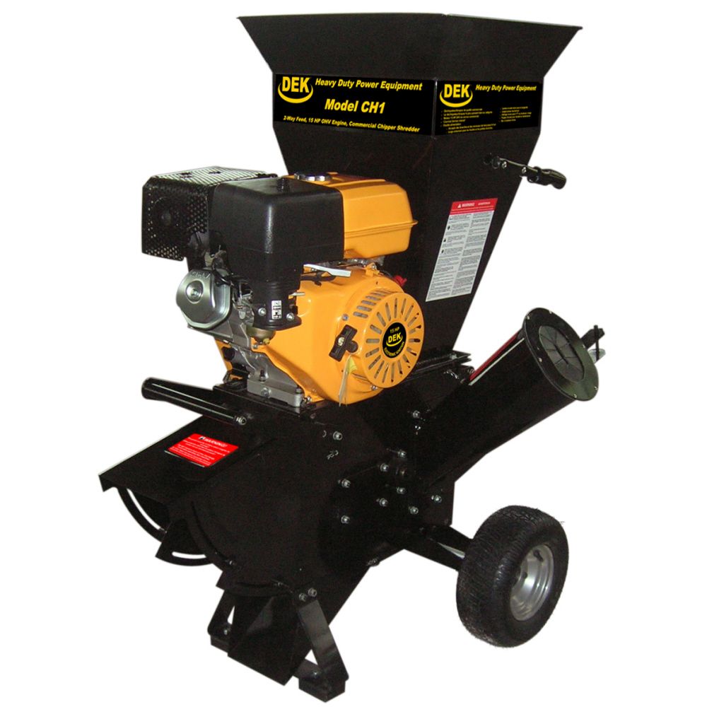 DEK&nbsp; 15 HP 420cc Commercial Duty Chipper Shredder with 4 in. Diameter