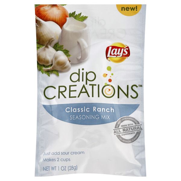 Lay's Dip Creations Seasoning Mix, Classic Ranch, 1 oz (28 g) at Kmart.com