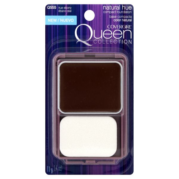 CoverGirl Queen Collection Compact Foundation, True Ebony Q555, 0.4 oz (11 g) at Kmart.com