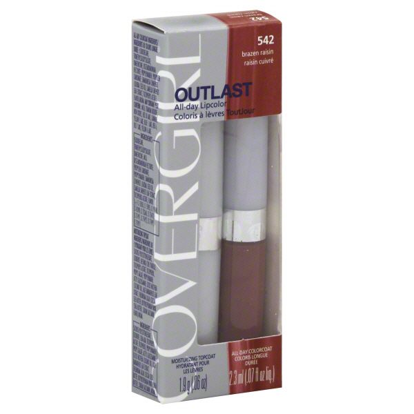 CoverGirl Outlast Lipcolor, All-Day, Brazen Raisin 542, 1 kit at Kmart.com