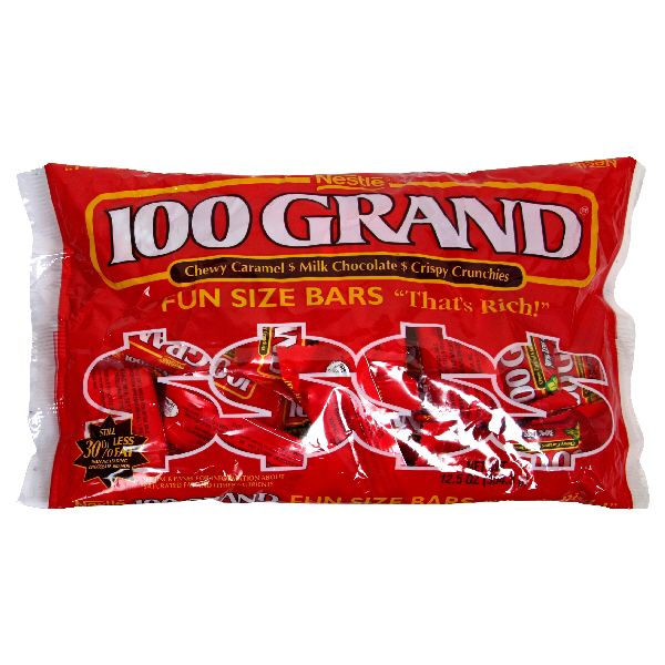 100 Grand Fun Size Bars, 12.5 oz (354.3 g) at Kmart.com