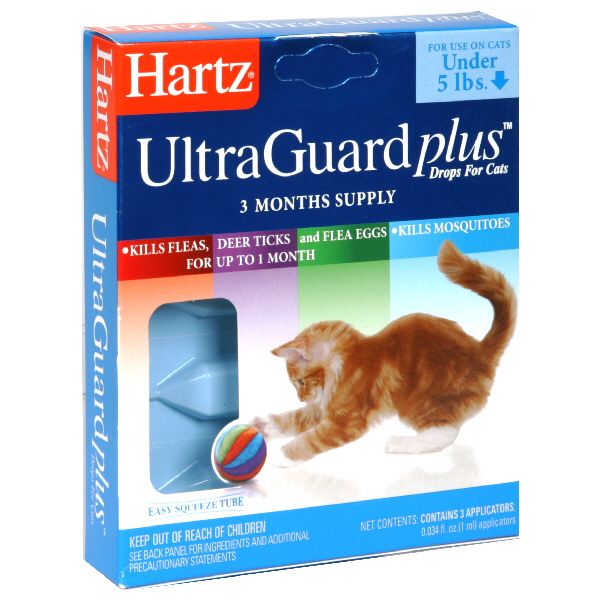 Hartz UltraGuard plus, Drops For Cats, 3 - 0.034 fl oz (1 ml) applicators at Kmart.com