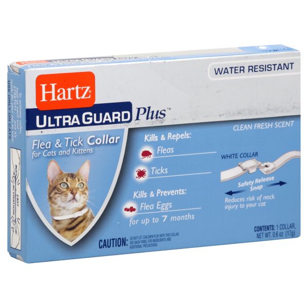Hartz Ultra Guard Plus Flea & Tick Collar for Cats & Kittens, Clean Fresh Scent, 1 - 0.6 oz (17 g) collar at Kmart.com