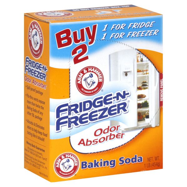 Arm & Hammer Fridge-N-Freezer Baking Soda, Odor Absorber, 1 lb (454 g)