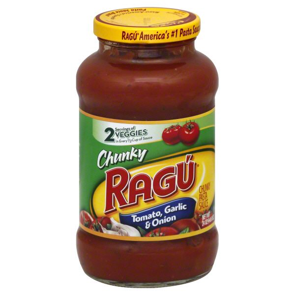 Ragu Chunky Pasta Sauce, Tomato, Garlic & Onion, 24 oz (1 lb 8 oz) at Kmart.com