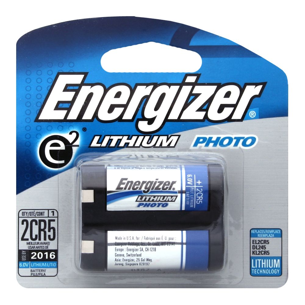 e2 Battery, Lithium, Photo, 2CR5, 1 battery