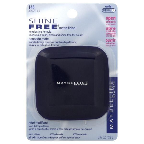 Maybelline New York Shine Free Matte Finish Powder, Golden/Medium 2, 145, 0.45 oz (12.7 g) at Kmart.com