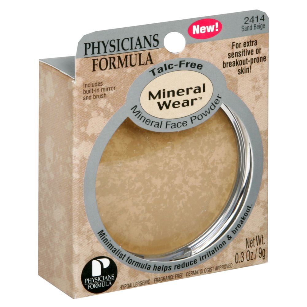 Physicians Formula Mineral Wear Mineral Face Powder, Sand Beige 2414, 0.3 oz (9 g) at Kmart.com