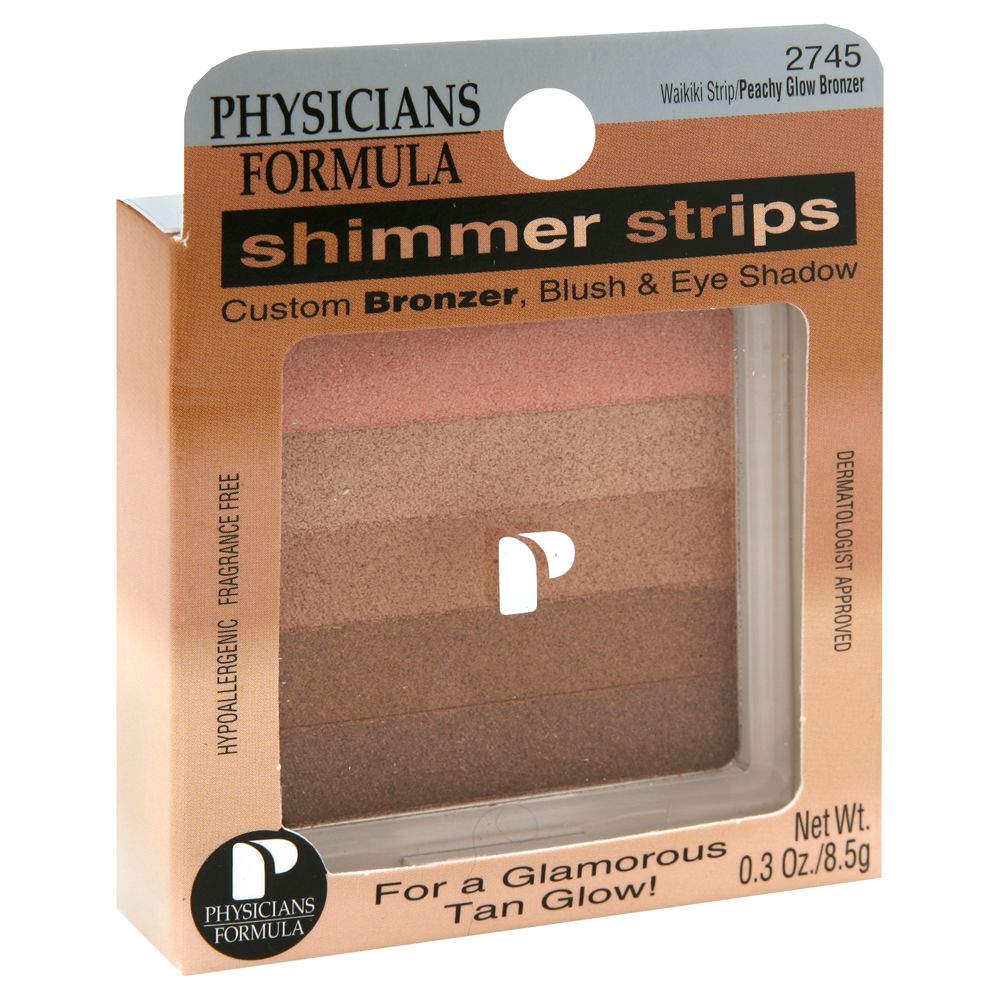 Physicians Formula Shimmer Strips, Waikiki Strips/Peachy Glow Bronzer 2745, 0.3 oz (8.5 g) at Kmart.com