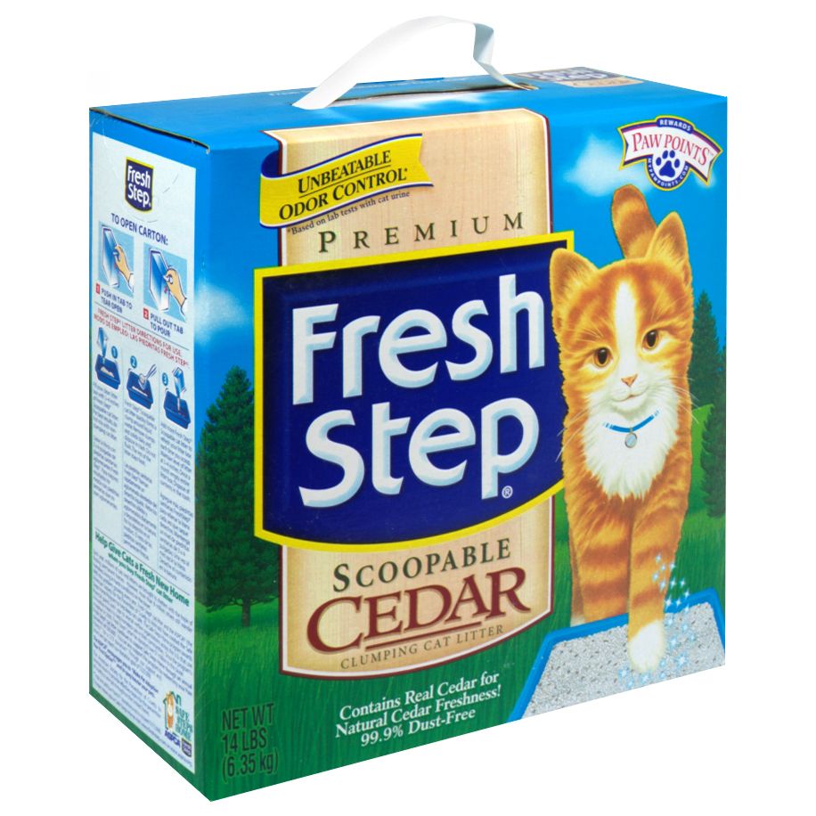 Fresh Step Cat Litter, Clumping, Scoopable Cedar, 14 lbs (6.35 kg) at Kmart.com