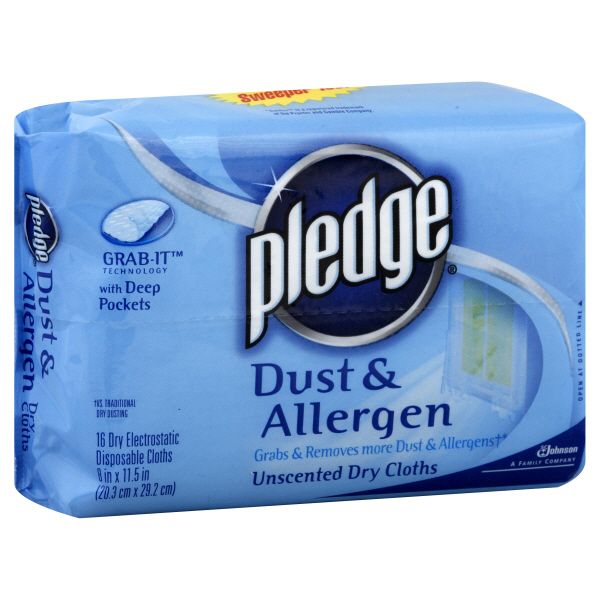 Pledge&nbsp; Dry Cloths, Dust & Allergen,
