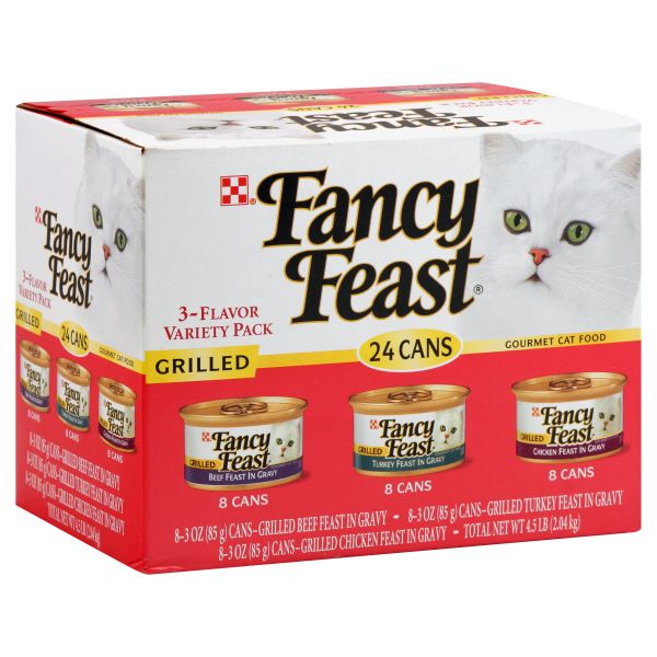 Fancy Feast Cat Food, Gourmet, Poultry & Beef Feast Variety, Grilled, 24 - 3 oz (85 g) cans [4.5 lb (2.04 kg)] at Kmart.com