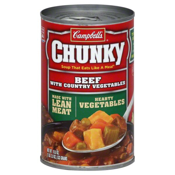 Campbell's Chunky Soup, Beef, with Country Vegetables, 18.8 oz (1 lb 2.8 oz) 533 g at Kmart.com