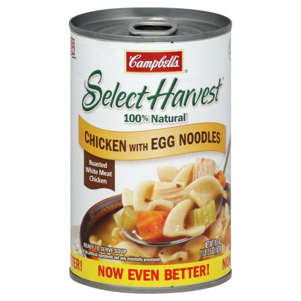 Campbell's Select Harvest Soup, Chicken with Egg Noodles, 18.6 oz (1 lb 2.6 oz) 527 g at Kmart.com
