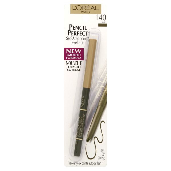 L'Oreal Pencil Perfect Self-Advancing Eyeliner, Sage 140, 0.01 oz (280 mg) at Kmart.com