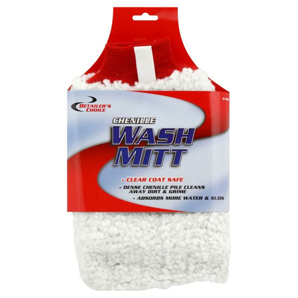 Clean Rite Detailer's Choice Wash Mitt, Chenille, 1 mitt