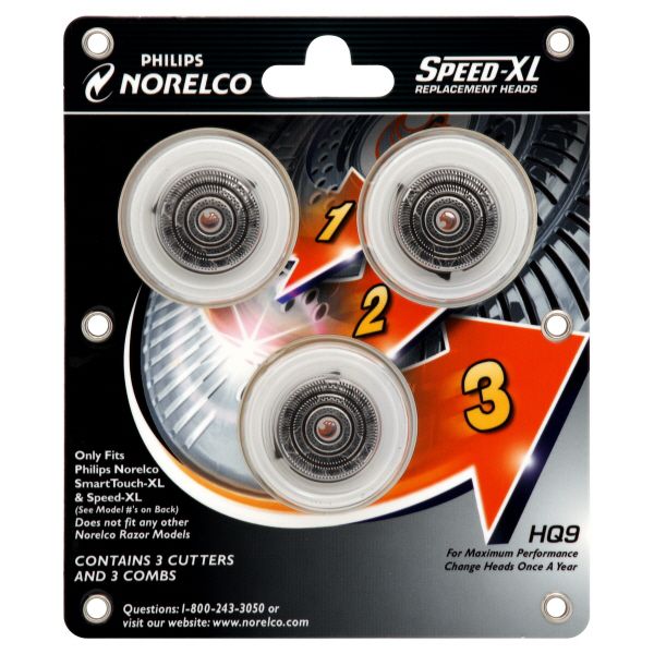 Norelco Speed-XL Replacement Heads, HQ9, 3 replacement heads at Sears.com