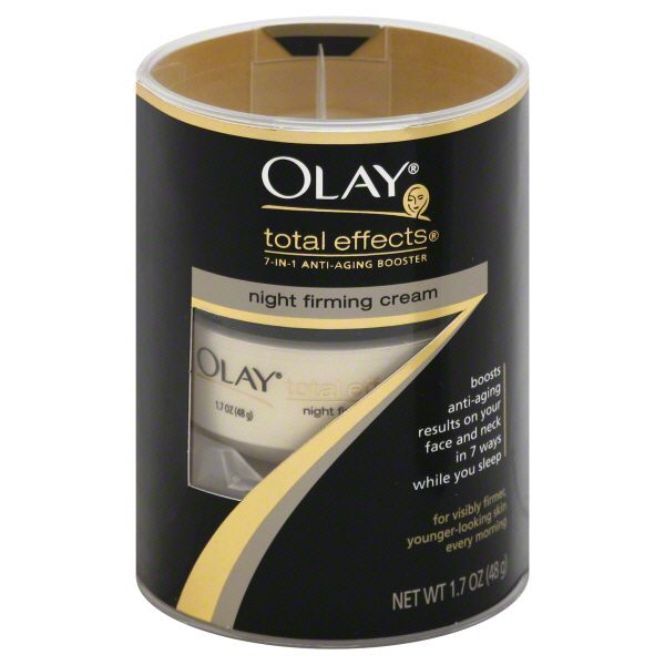 Olay Total Effects Night Firming Cream, 7-in-1 Anti-Aging Booster, 1.7 oz (48 g) White