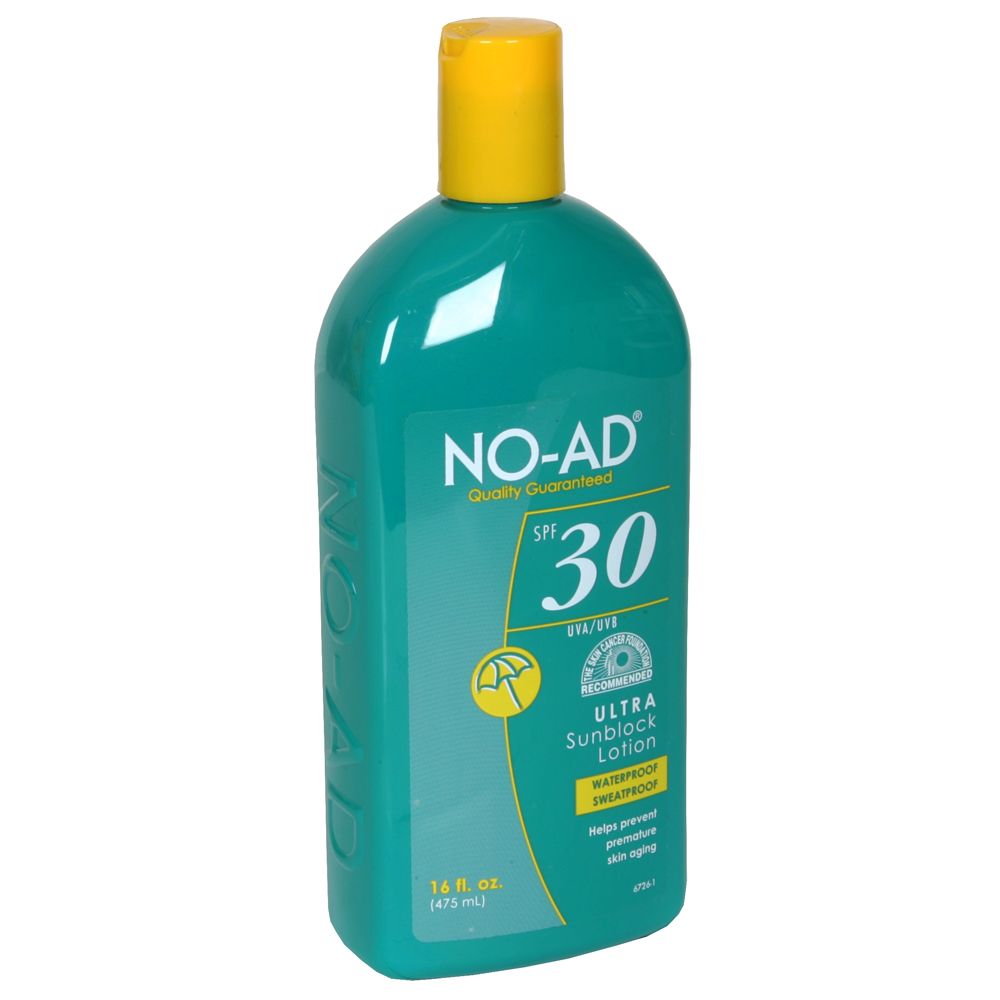 No-Ad Ultra Sunblock Lotion, SPF 30, 16 fl oz (475 ml) at Kmart.com