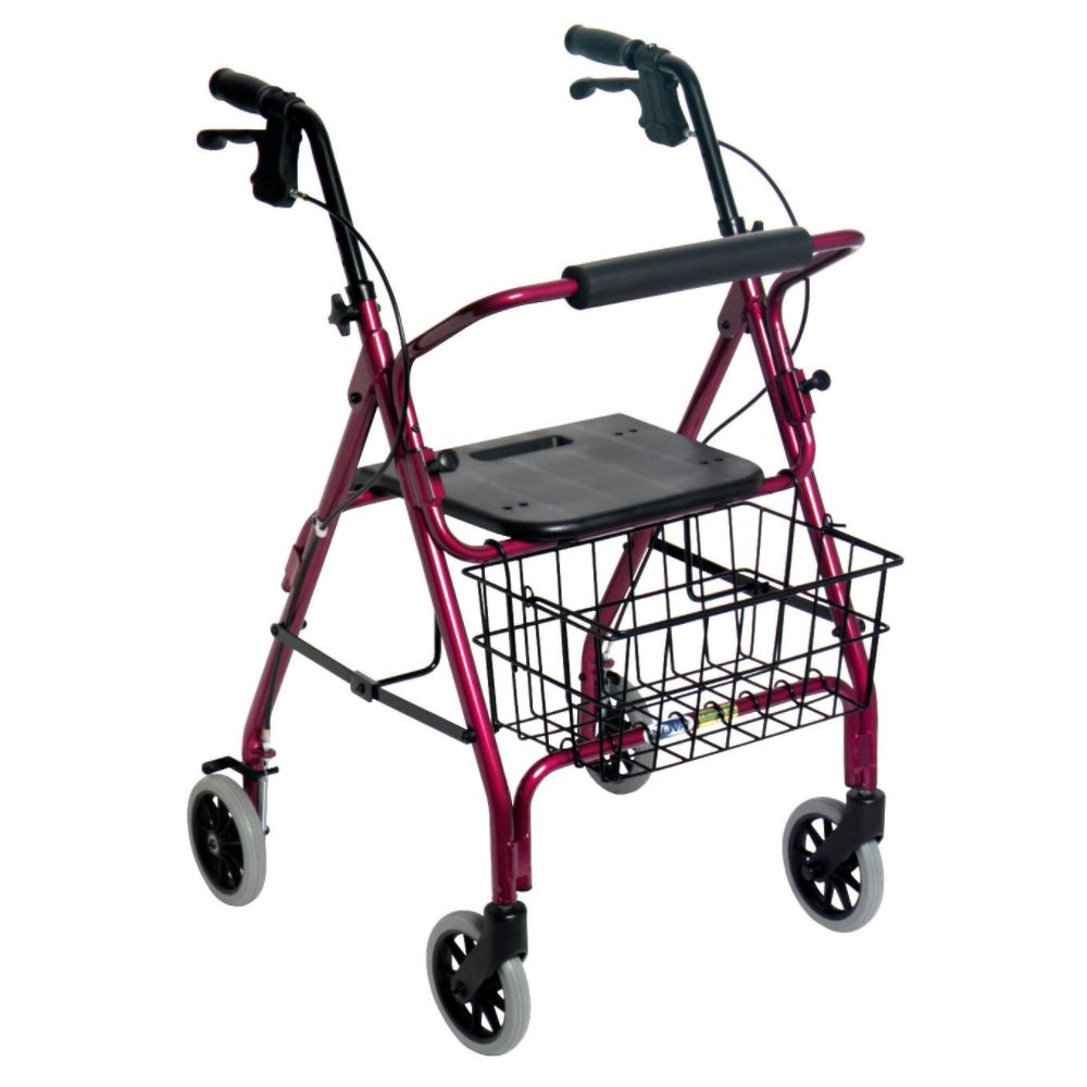 Nova Ortho-Med Inc Walker, 4-Wheel, Red, 1 walker at Kmart.com