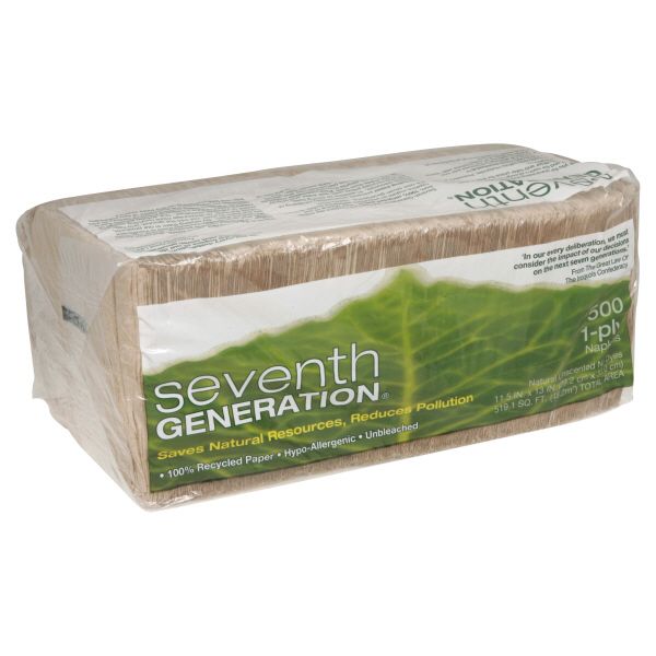 Seventh Generation Napkins, Natural Unscented, 1-Ply, 500 napkins at Kmart.com