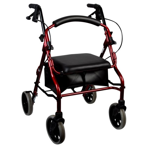 Nova Ortho-Med Inc Rolling Walker, Zoom 20, Red, 1 walker at Kmart.com