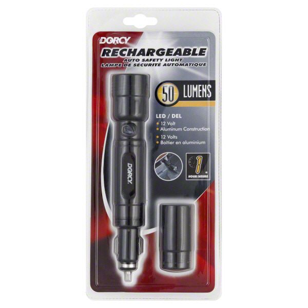 Dorcy Auto Safety Light, LED, Rechargeable, 1 safety light