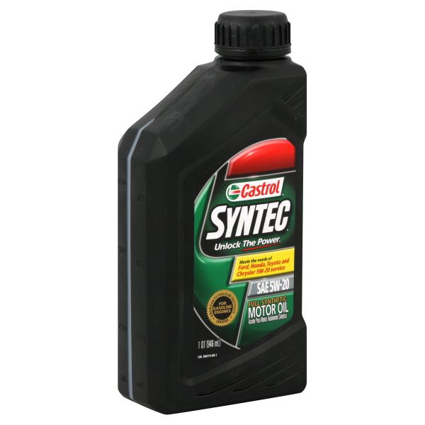 Castrol Syntec Full Synthetic Motor Oil, SAE 5W-20, 1 qt (946 ml)