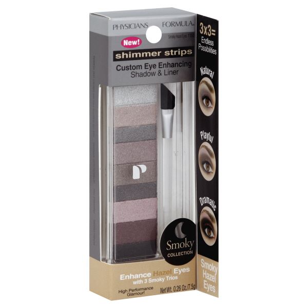 Physicians Formula Shimmer Strips Shadow & Liner, Custom Eye Enhancing, Smoky Hazel Eyes 1150, 0.26 oz (7.5 g)