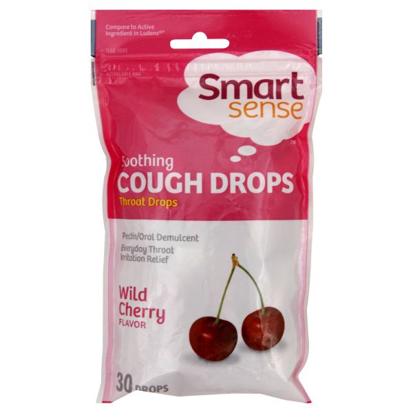 Smart Sense Cough Drops, Soothing, Wild Cherry, 30 drops at Kmart.com